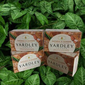 NEW 4 Bars Yardley of London Oatmeal & Almond Soap Sensitive Skin Luxury